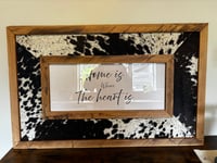 Image 4 of Western Styled Cowhide Sign