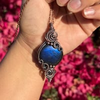Image 7 of Double Swirl, Blue Labradorite Pendant 💙