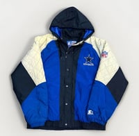 Image 1 of VTG 90s Dallas Cowboys Starter Zip Up Jacket Sz XL