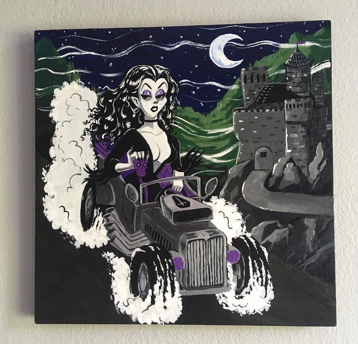 Elvira’s Midnight Ride Original Painting