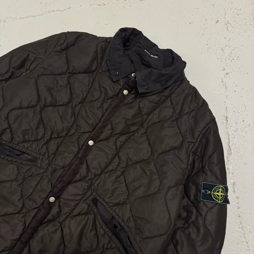 Image of AW 1999 Stone Island Raso Gommato Reversible Jacket, Size XL