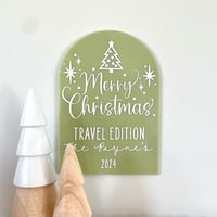 Image 4 of Merry Christmas  Personalised Arch wall plaque