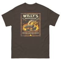 Image 5 of Willeys Smokehouse Unisex T-Shirt BBQ Fire Grill Graphic Tee