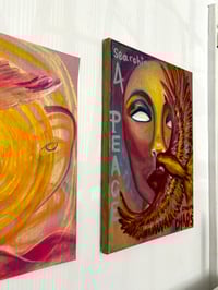 Image 3 of “Searching for Peace, Craving Chaos” Original Oil Painting