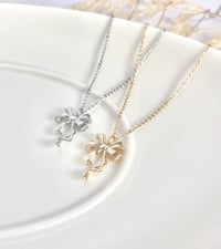 Image 2 of "Lacy" Ribbon Bow Necklace