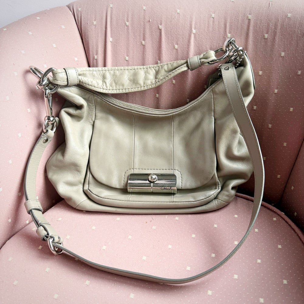 Image of Light Grey Coach Bag