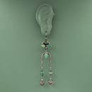 Image 2 of Emerald Valley Dangling Earrings