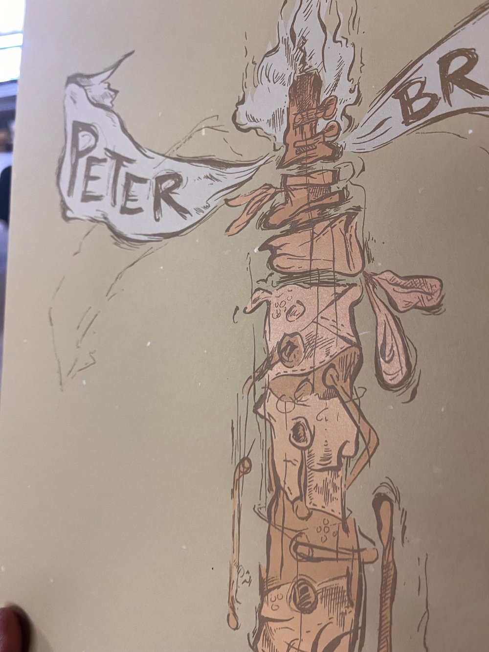 Peter Brötzmann Solo Chicago poster 2001