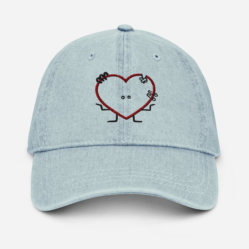 Image of Punk Heart Denim Hat