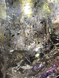 Image 16 of Smoky Amethyst Point With Siver & Red Rutile Inclusions #1972