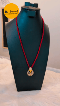 Image 2 of Long American Diamond Hydrocrystal (Ganesh Temple) Mala Only