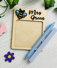 Image 2 of Sticky note pad holder-bee