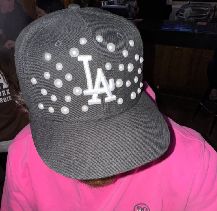 Image of BLACK LA PEARL’D HAT