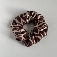 Safari Satin Handmade Scrunchie 