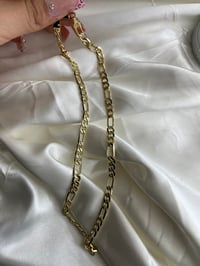 Image 1 of Diamond Cut Figaro Chain