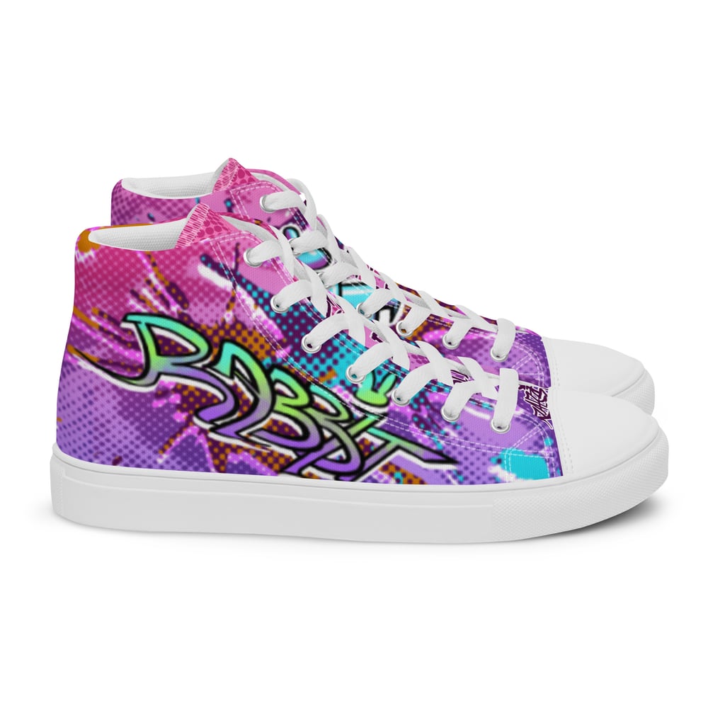 WOMEN'S - Delinquent Bunny -  high top canvas shoes