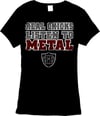 Real Chicks Listen To Metal - Black - Ladies "Babydoll" style Shirt