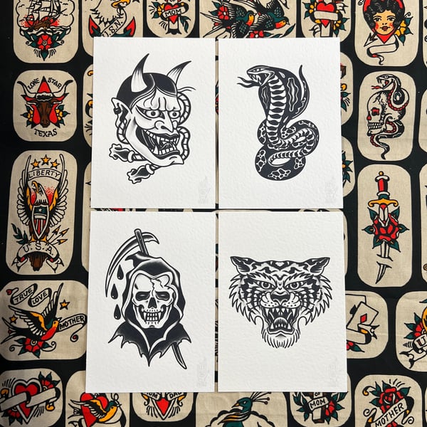Image of BLACKWORK PRINTS (SET 3)