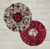 Rose Petal Reversible Satin Bonnet