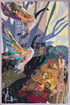 "Let's fly on" - 73x48 cm, art quilt with birds Image 3