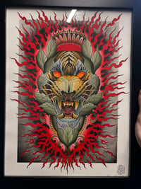 Image 2 of Tiger God (original. framed)