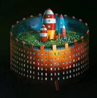 Image 1 of The Reluctant Spaceman (larger Giclee print)
