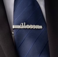 Image 1 of Custom Name or Initials tie clip 