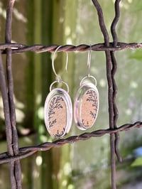 Image 1 of Psilomelane Dendrite Earrings