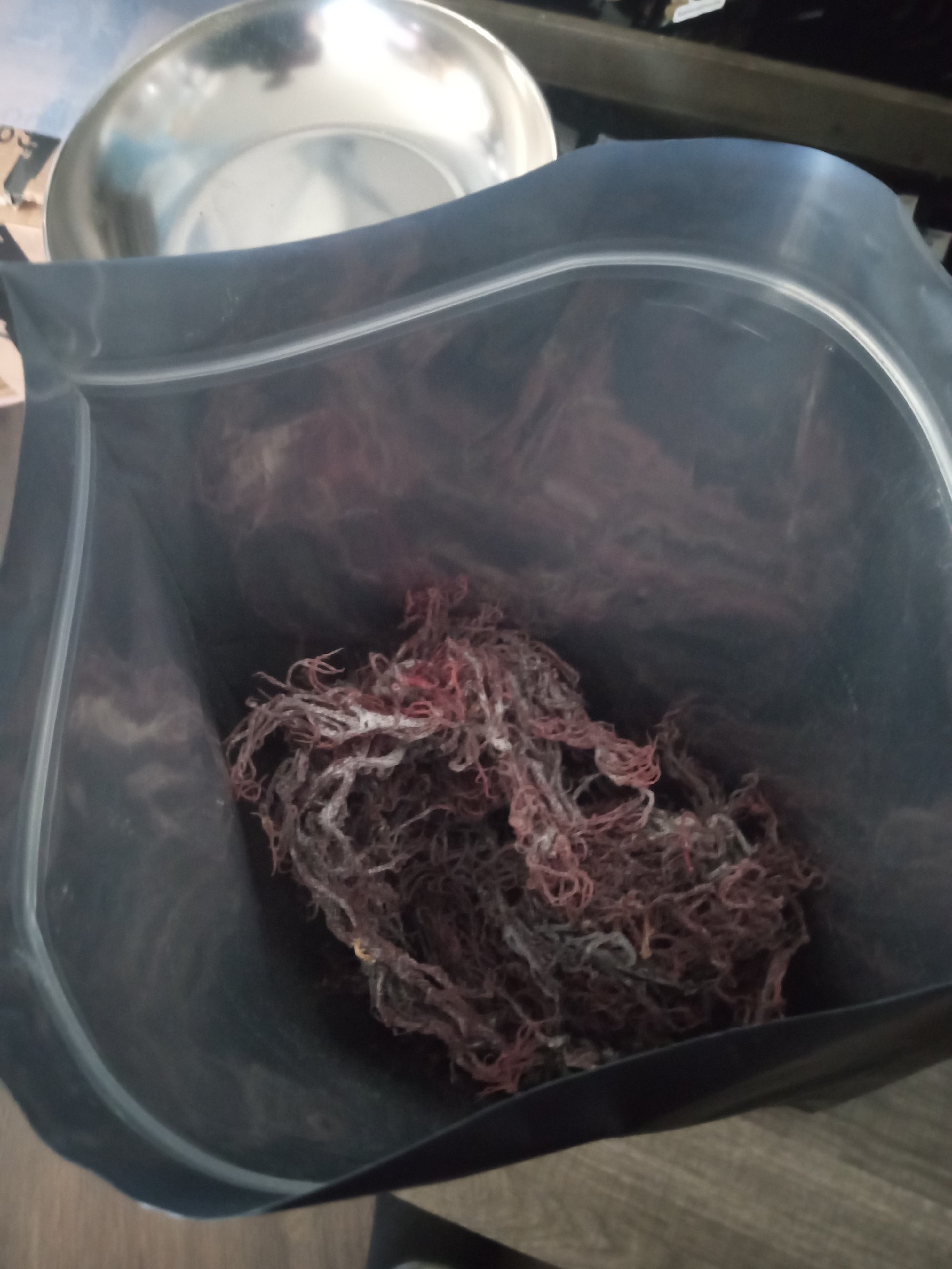 Image of 1 pound of St Lucian Purple seamoss  dried