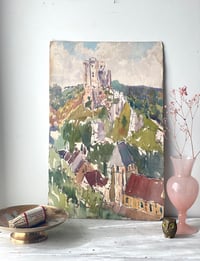 Image 8 of Tableau ancien recto-verso gouache