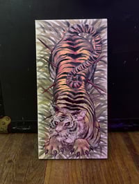 Image 2 of Mercury the Tiger Original Oil Painting 