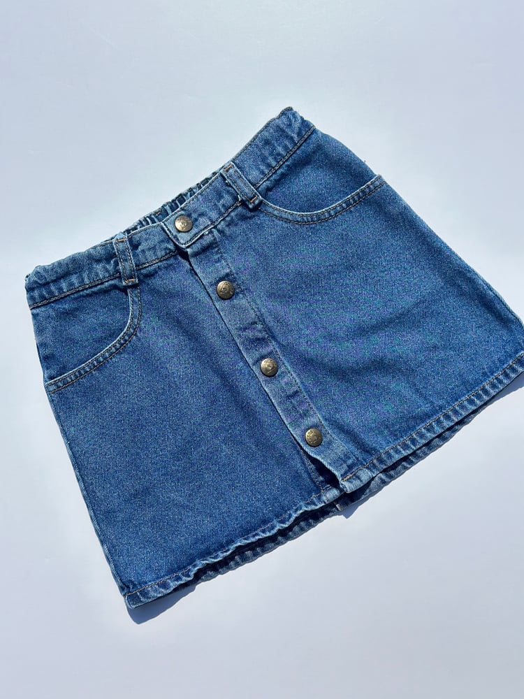 Image of Vintage Guess Jean Skirt 5Y
