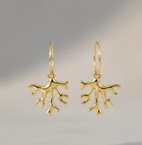 Image 3 of Corales dorados con chapado en oro 24qt 