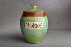 Image of Cookie Jar Patina & Brown Cookie Knob