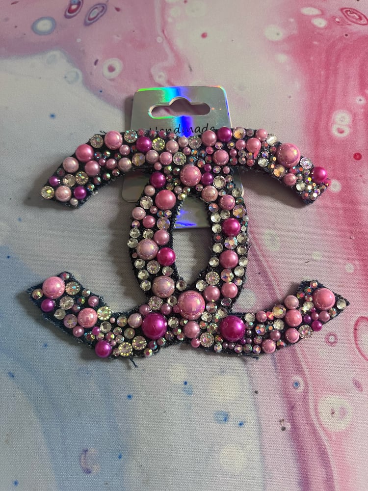 Image of CC brooches Pink and Blue 