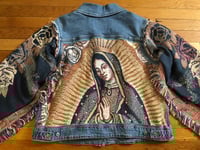 Image 5 of Upcycled “Our Lady of Guadalupe” Levi’s tapestry jacket