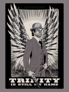 Image of "Trinity is Still My Name" - GUNMETAL VARIANT - METALLIC SILVER PAPER