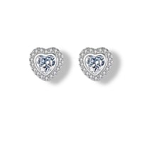 Sterling Silver Heart Studs