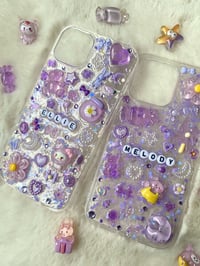 Image 2 of Purple Junk/Charm Phone Case