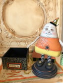 candy Corn Halloween Folk Art creation on candy box
