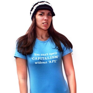 Image of "Can't Spell Capitalism Without APIs" shirt - Ladies