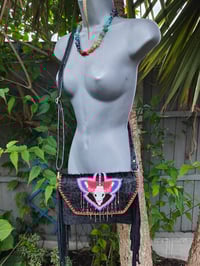 Image 2 of Barca bag -black leopard