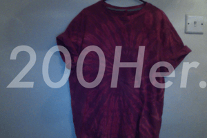 Image of Two Hundred Her x Maroon/Purple Tee