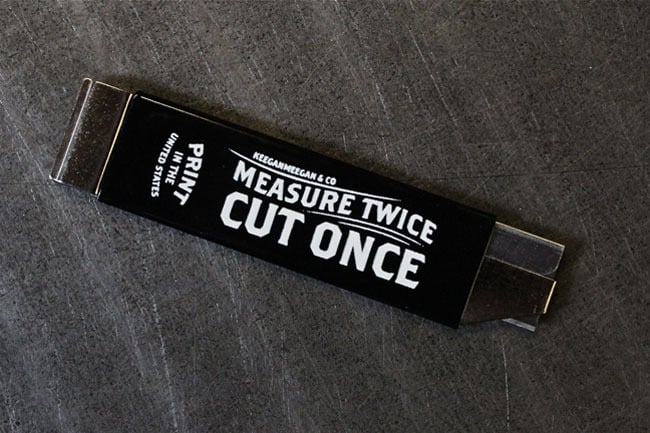 Image of Measure Twice / Box Cutter
