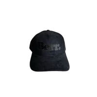 BERR LOGO SUEDE SNAPBACK {BLACK/BLACK}