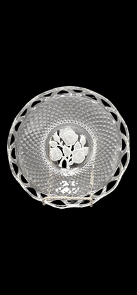 Image 1 of Vintage Imperial Glass Floral Bowl