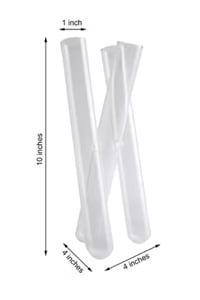 Image 4 of  bud  classic tripod cylinder glass vase  for rent only. The  price is for one 