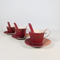 Image 1 of Jane Austen Teacup, Saucer and Spoon Sets