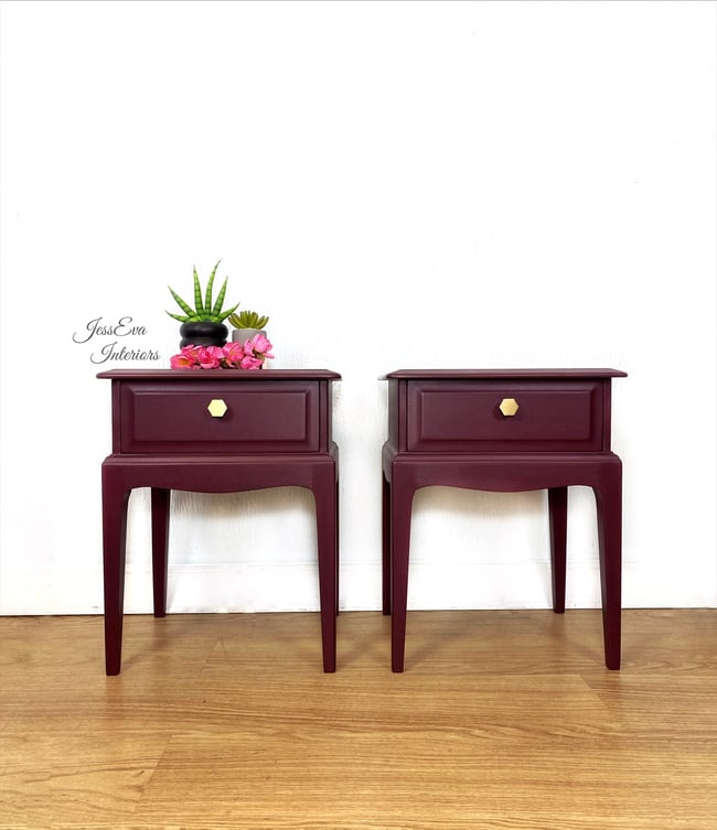 Purple Stag Minstrel Bedside Tables / Bedside JessEva Interiors