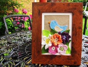 Image of Framed eternal flowers 